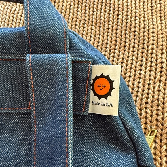 Big Bud Press Blue Denim Mini Backpack Bag - Picture 5 of 8